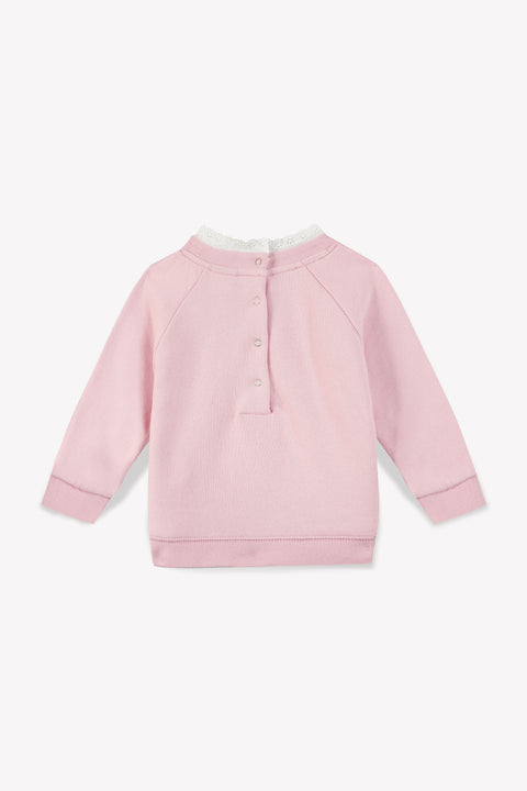 Sweat - Bébé molleton Col Dentelle coton Bio - Image principale