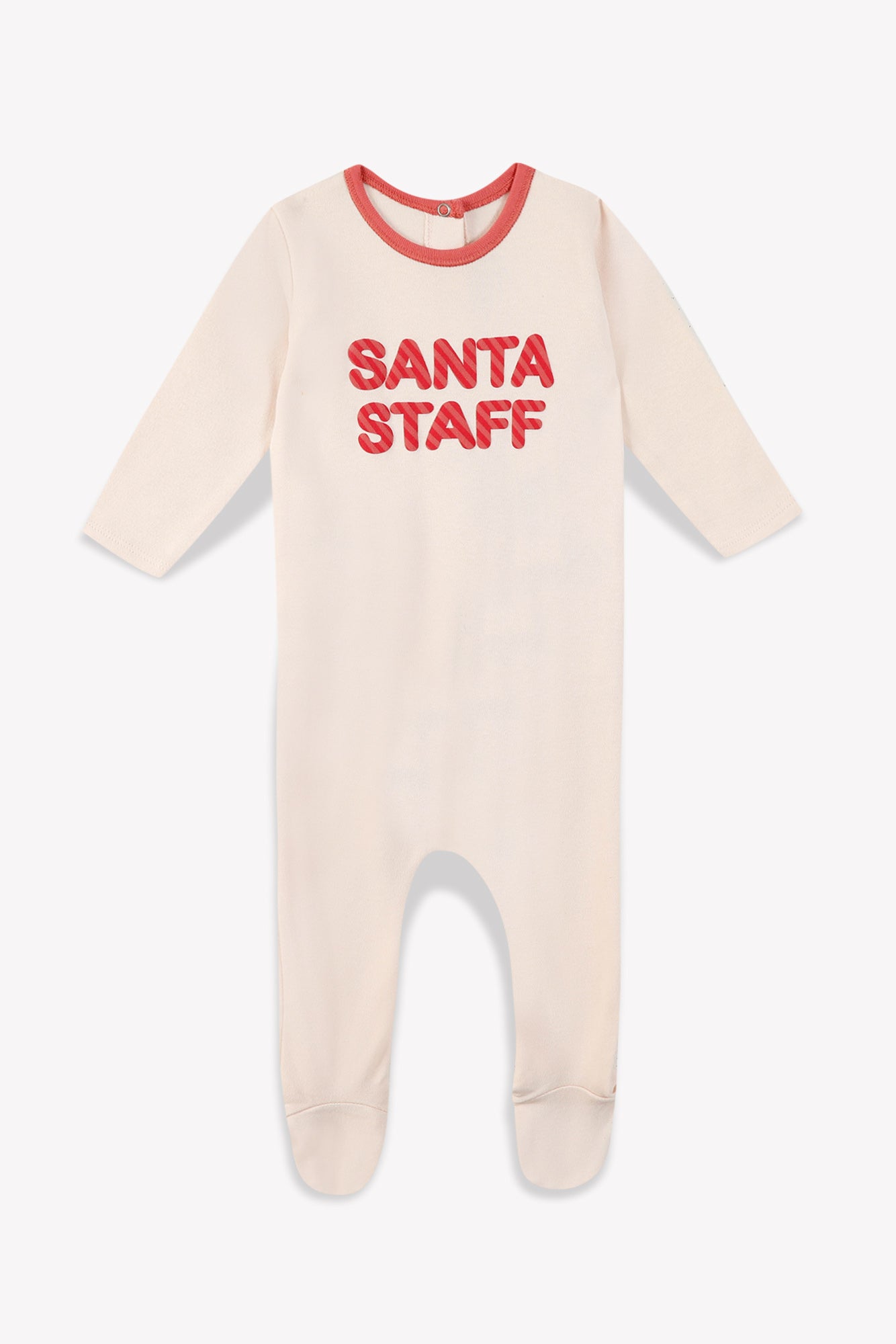 Pajamas - Baby Christmas Santa Staff Eau de Pink