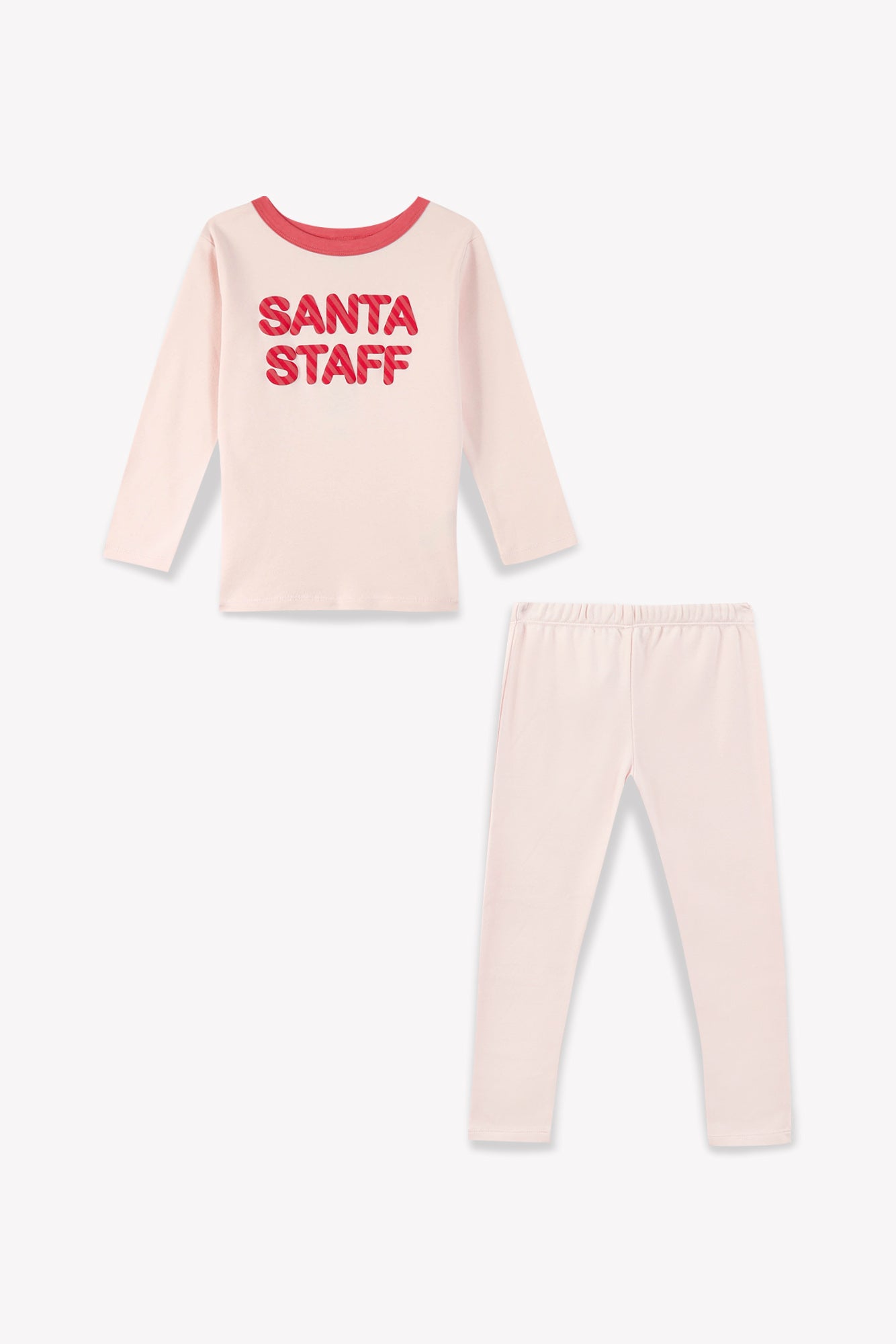 Pajamas - Christmas Girl Santa Staff Eau de Pink