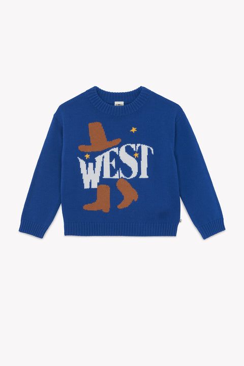 Pull - Milton West Bleu Brut - Image principale