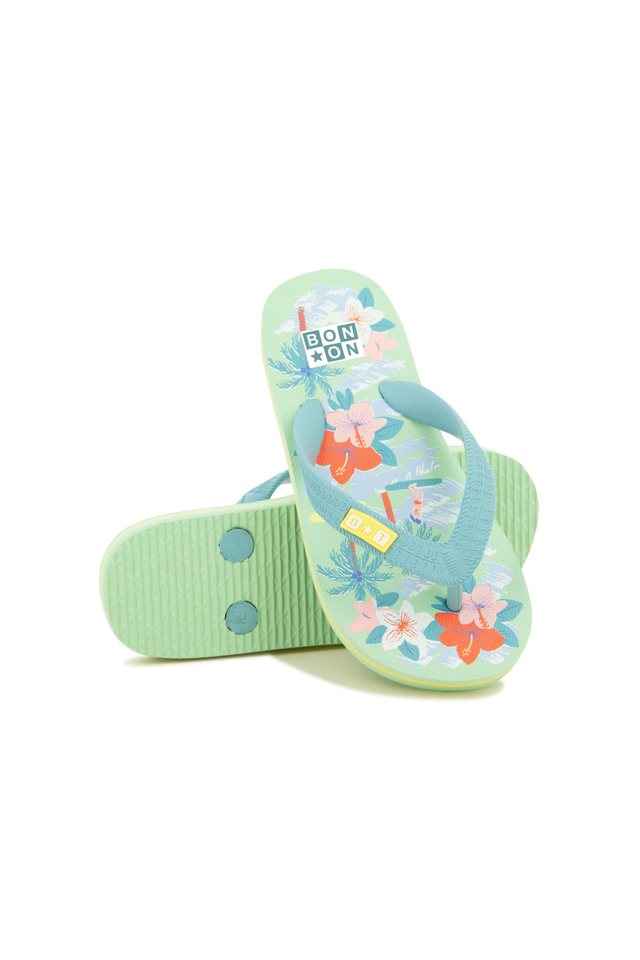 Sandales - Flip Flop Paf Vert Blanchi - Image principale