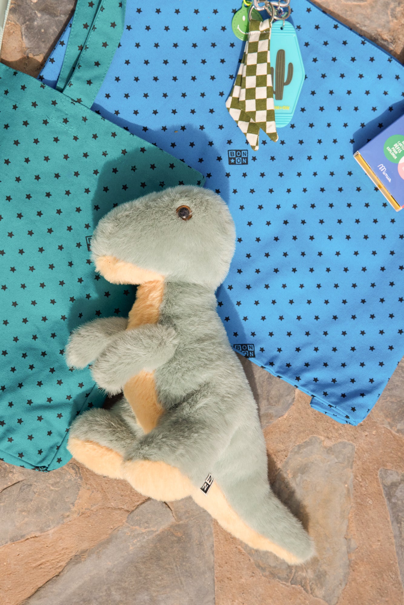 Peluche - Dino Sacha Bleu