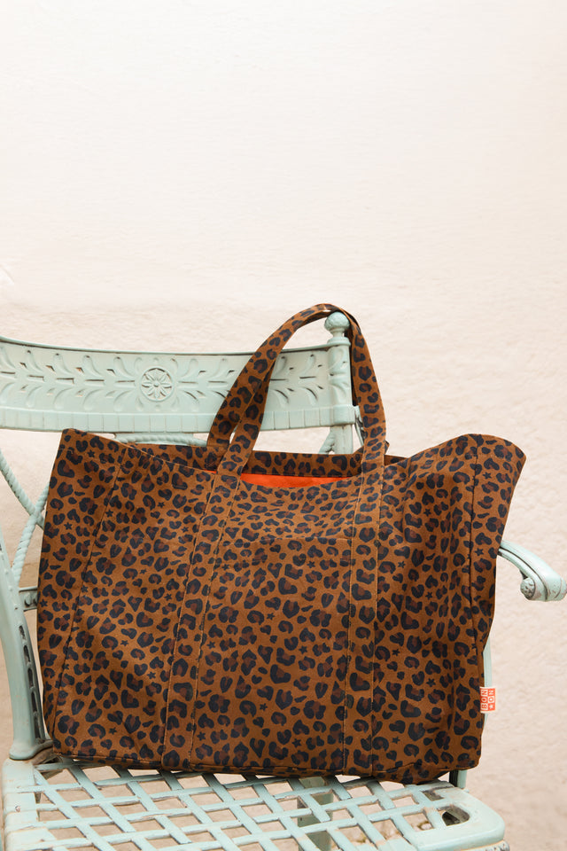 Medium shopping bag - Print Bonton leopard - Image principale