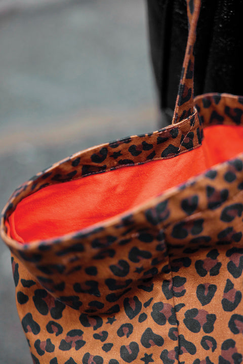 Medium shopping bag - Print Bonton leopard - Image principale