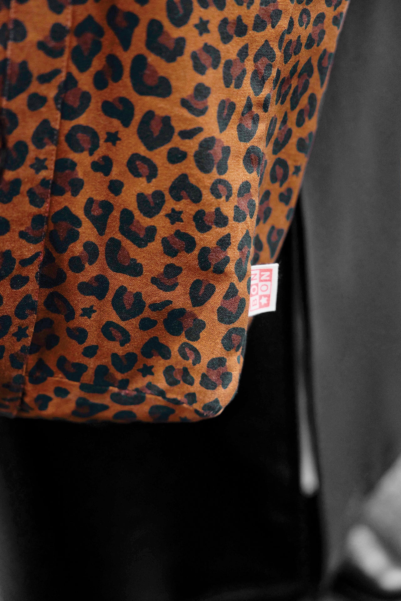 Medium shopping bag - Print Bonton leopard