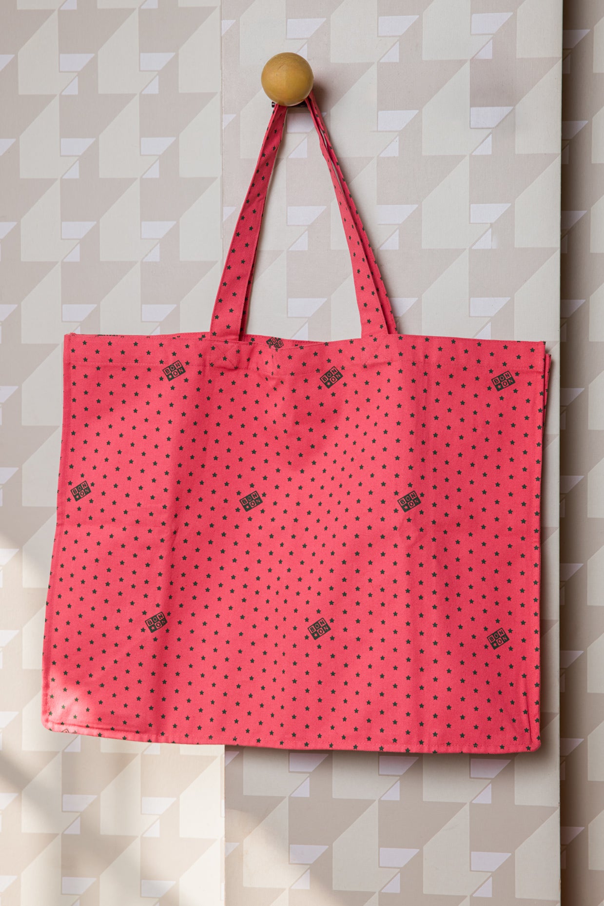 Large Tote bag - Jo Pink Grenadine