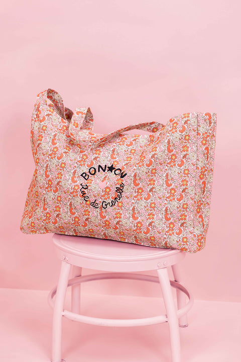 Tote bag - Beth Fleur Vintage Pink - Image principale