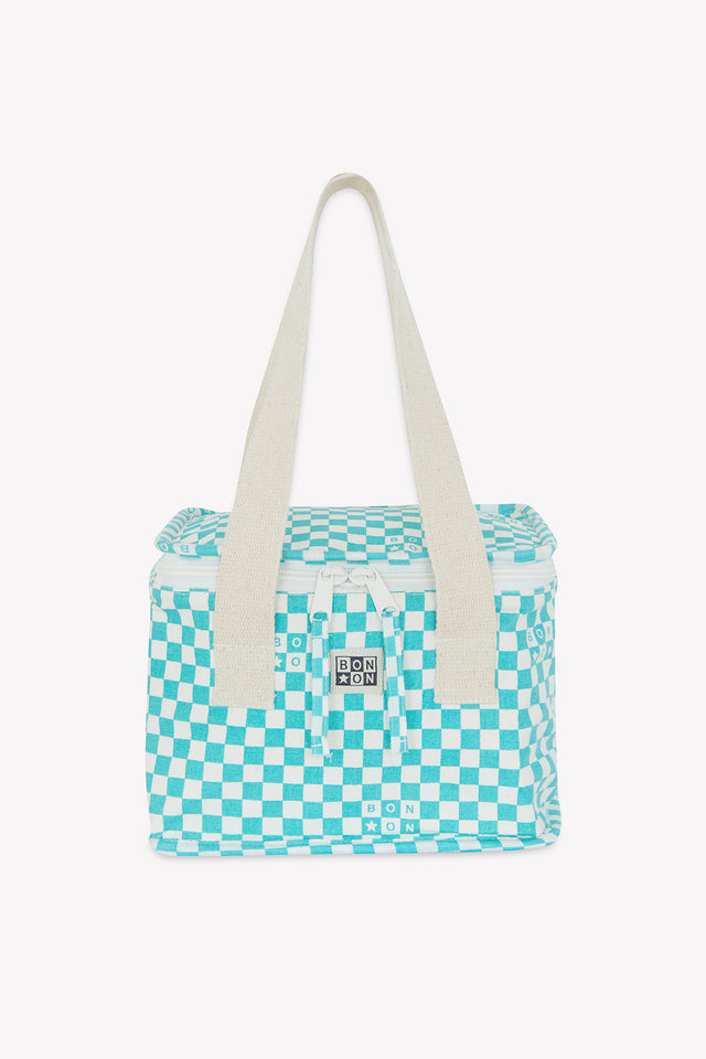 Lunch bag - Damier bleu vintage - Image principale