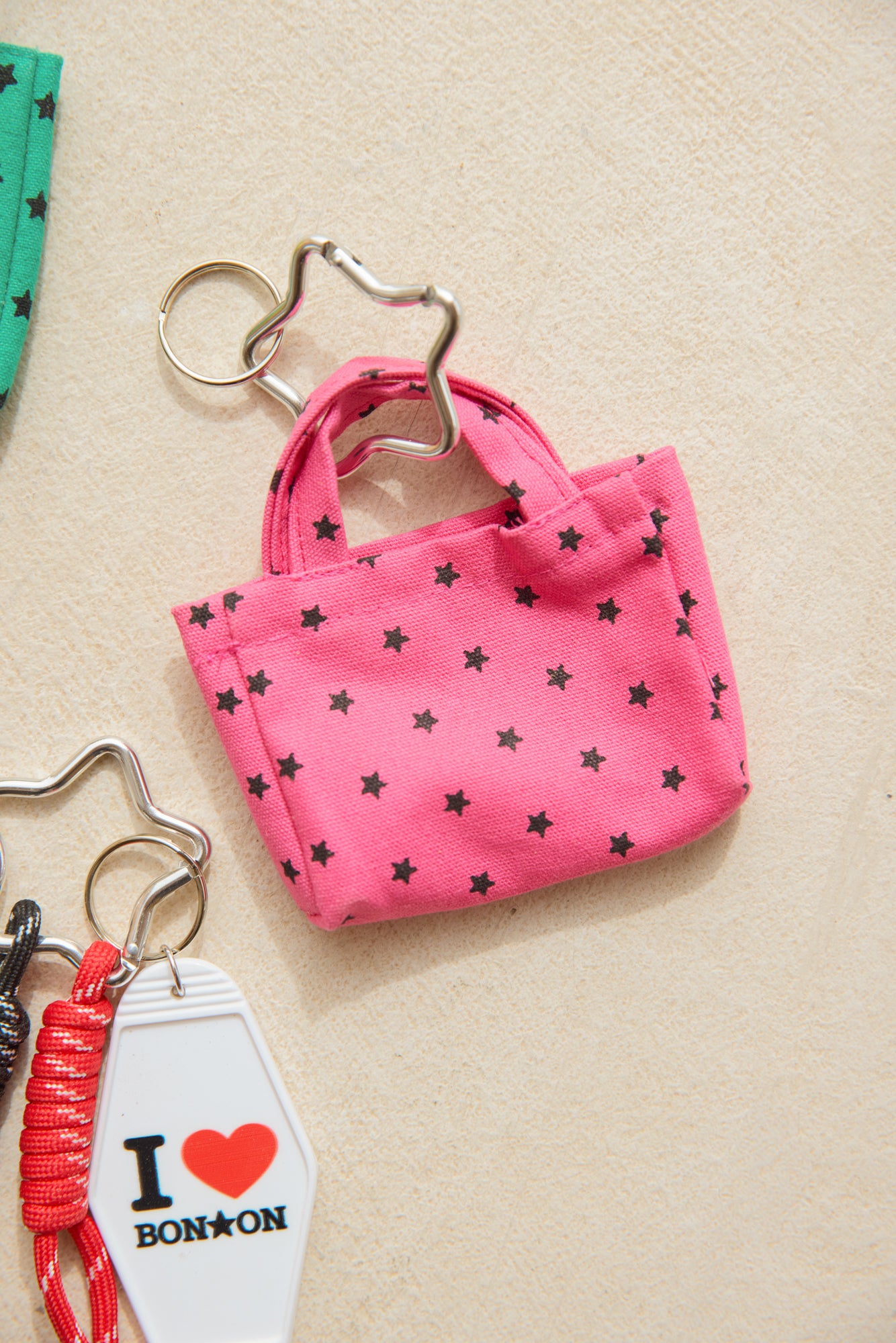 Porte-clés - Cabas Rose Blush