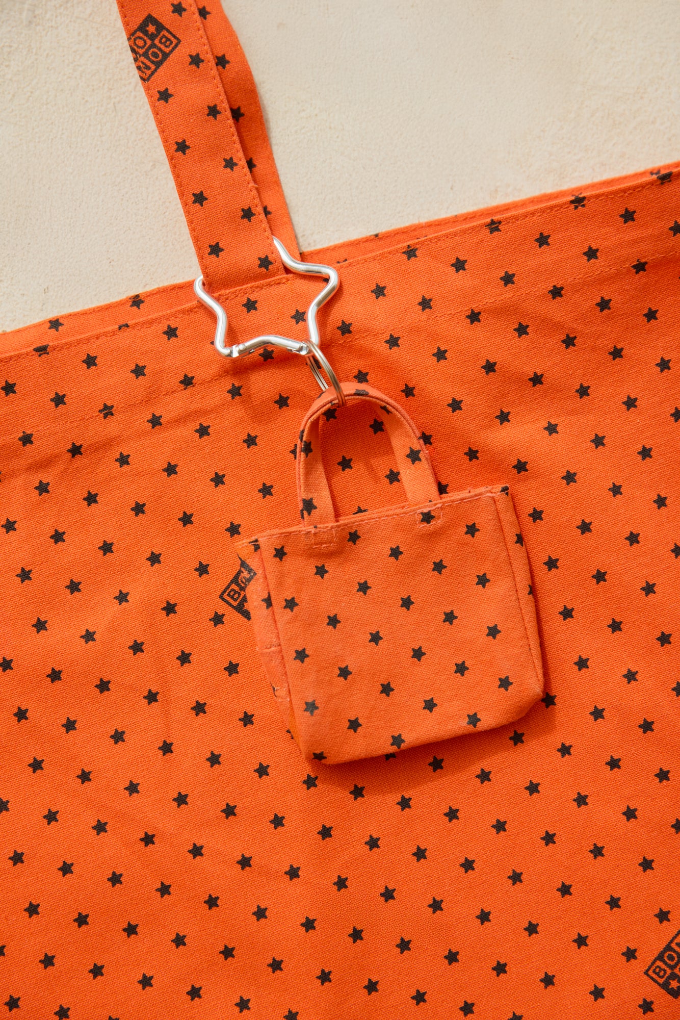 Porte-clés - Cabas Orange Vif