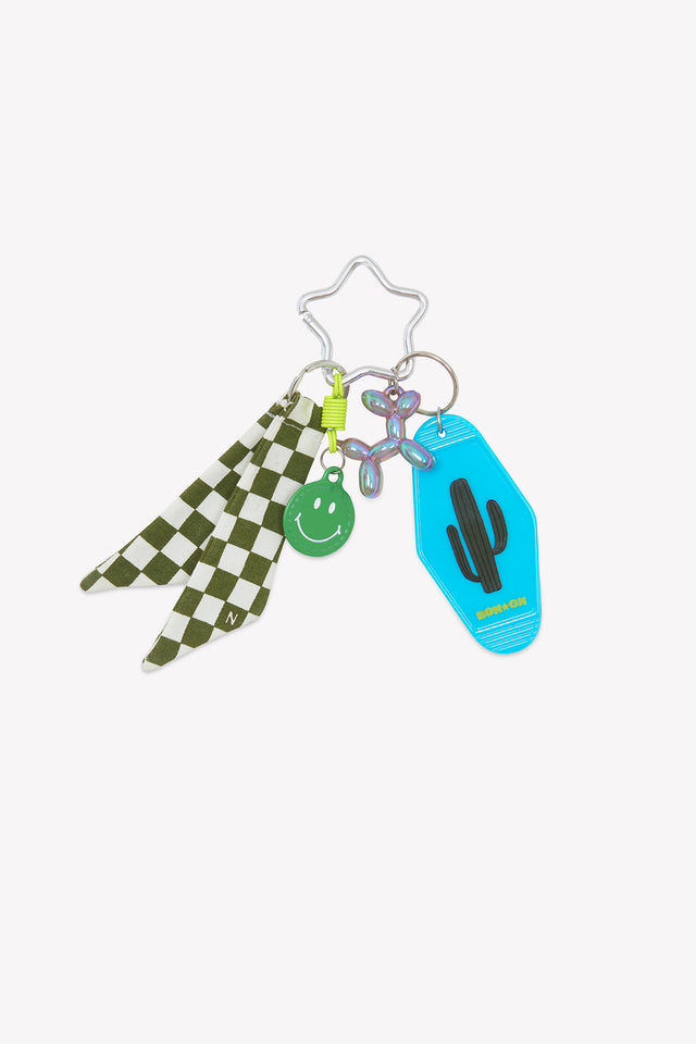 Porte-clés - Grigri Damier Cactus - Image principale