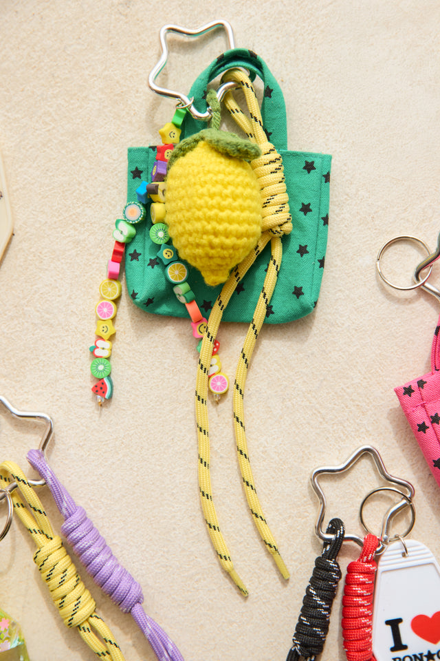 Key ring - Grigri Tote bag Lemon - Image principale