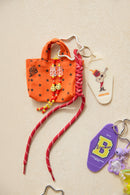Porte-clés - Grigri Cabas Orange Vif