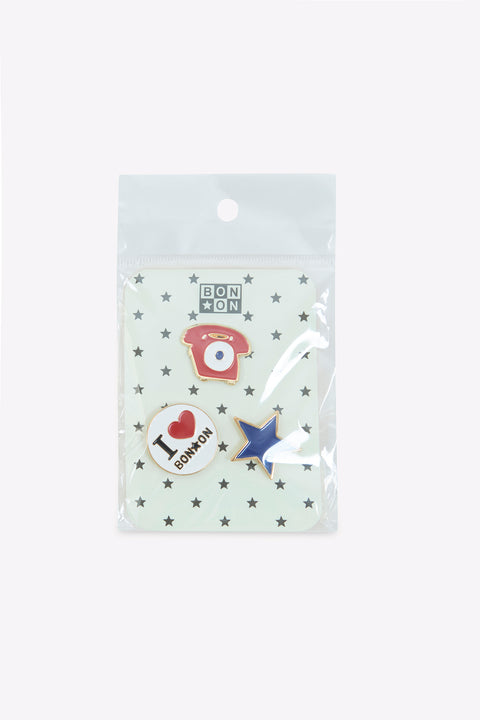 Set 3 Pins - I <3 Bonton - Image principale