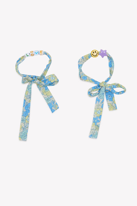 Lot of bracelets - Vintage Flowers Blue - Image principale