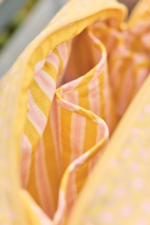 Sac à langer - Foulfleurs Jaune - Image principale