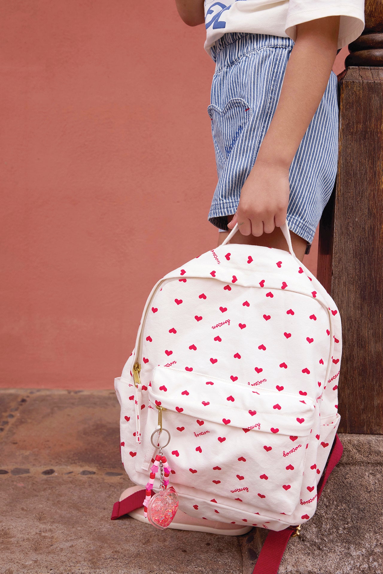 Sac à dos - Cœurs rouges