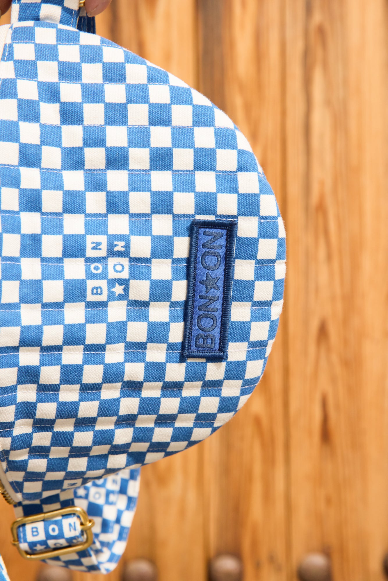 Banane - Damier bleu