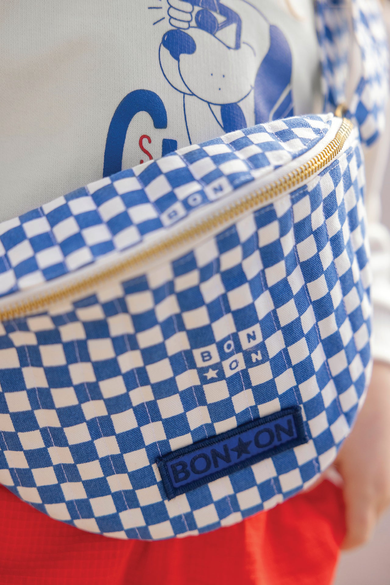Banane - Damier bleu
