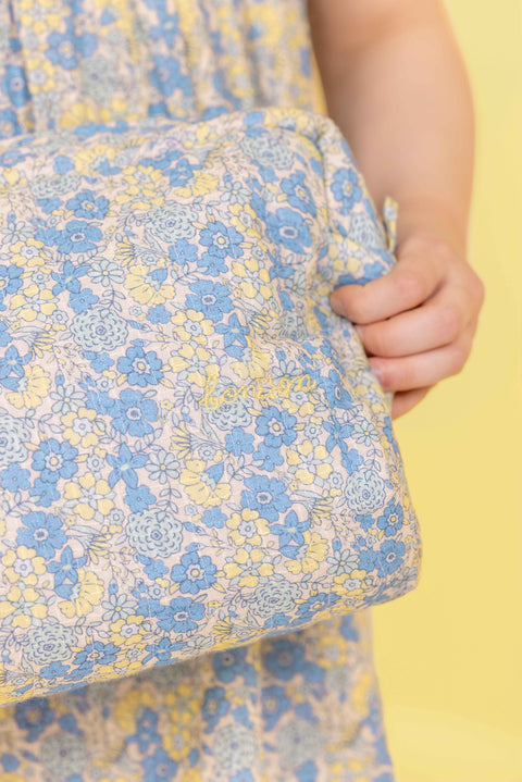 Trousse de toilette - Fleur Vintage Bleu - Image principale