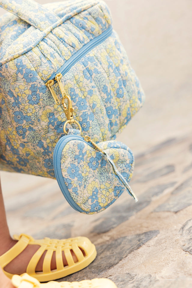 Porte-clé - Fleur Vintage Bleu - Image principale