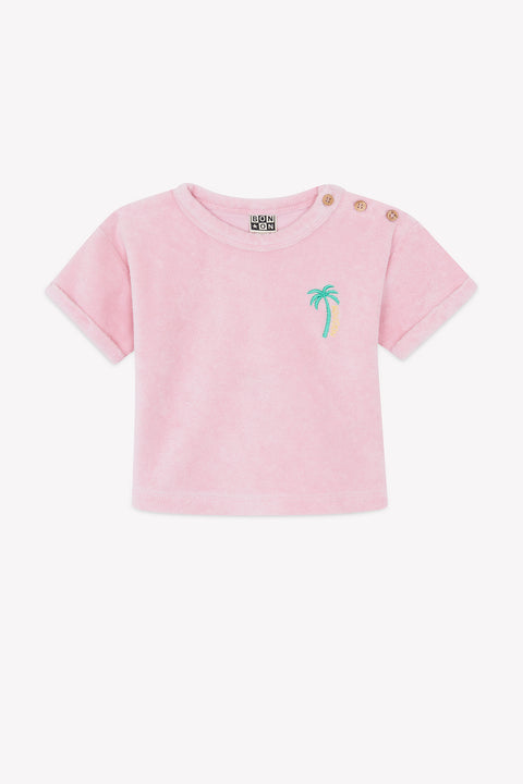 T-shirt - Livia  rose bule en éponge - Image principale