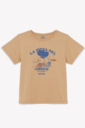 T-shirt - Tubo beige illustration "Pizza del croco"