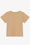 T-shirt - Tubo beige illustration "Pizza del croco"