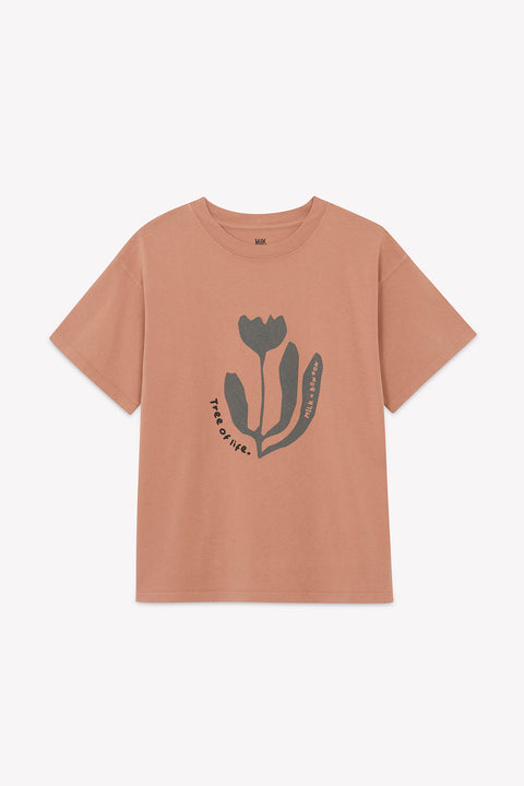 T-shirt - Capucine Femme Cachou Bonton x MilK - Image principale