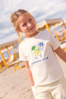 T-shirt - Tubo écru bonton illustration "Lemon Club"