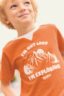 T-shirt - Lodestie orange juice imprimé