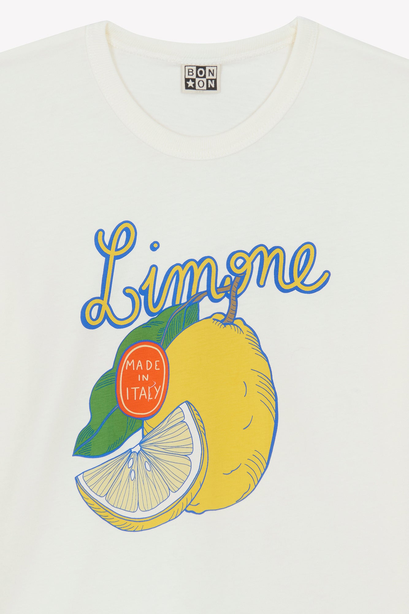 T-shirt - Livo écru Bonton illustration "Limone"
