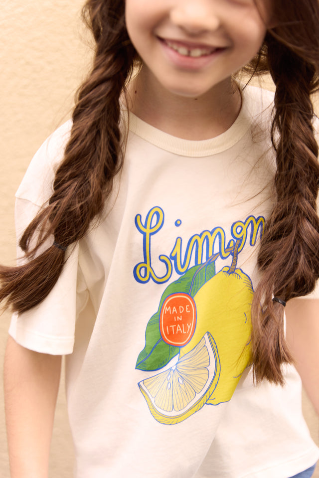 T-shirt - Livo Écru Bonton Illustration "Silt" - Image principale