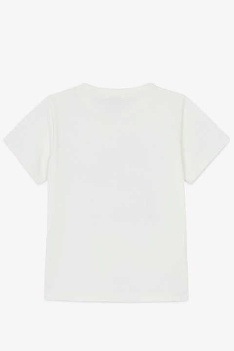 T-shirt - Tubo blanc hamac imprimé "Fire Camp" - Image principale