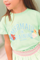 T-shirt - Lolita menthe à l'eau illustration "Mermaid"