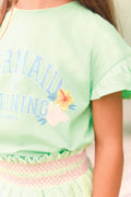 T-shirt - Lolita menthe à l'eau illustration "Mermaid"