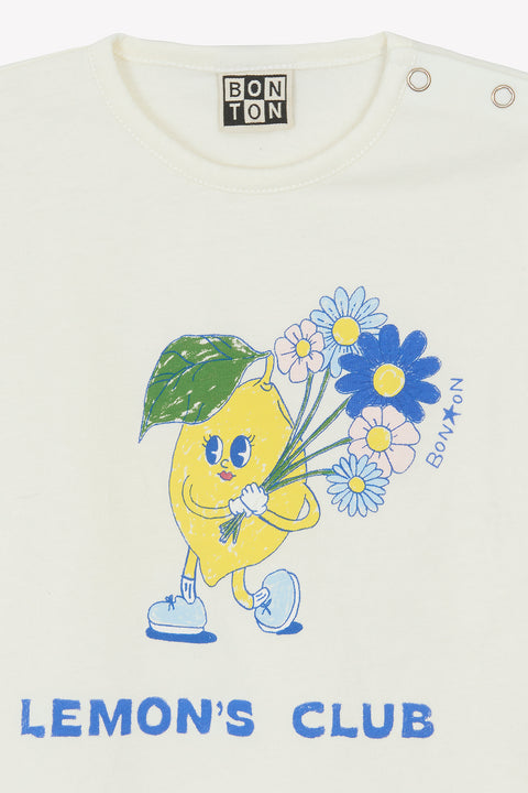 T-shirt - Tuba  lemon club blanc hamac - Image principale
