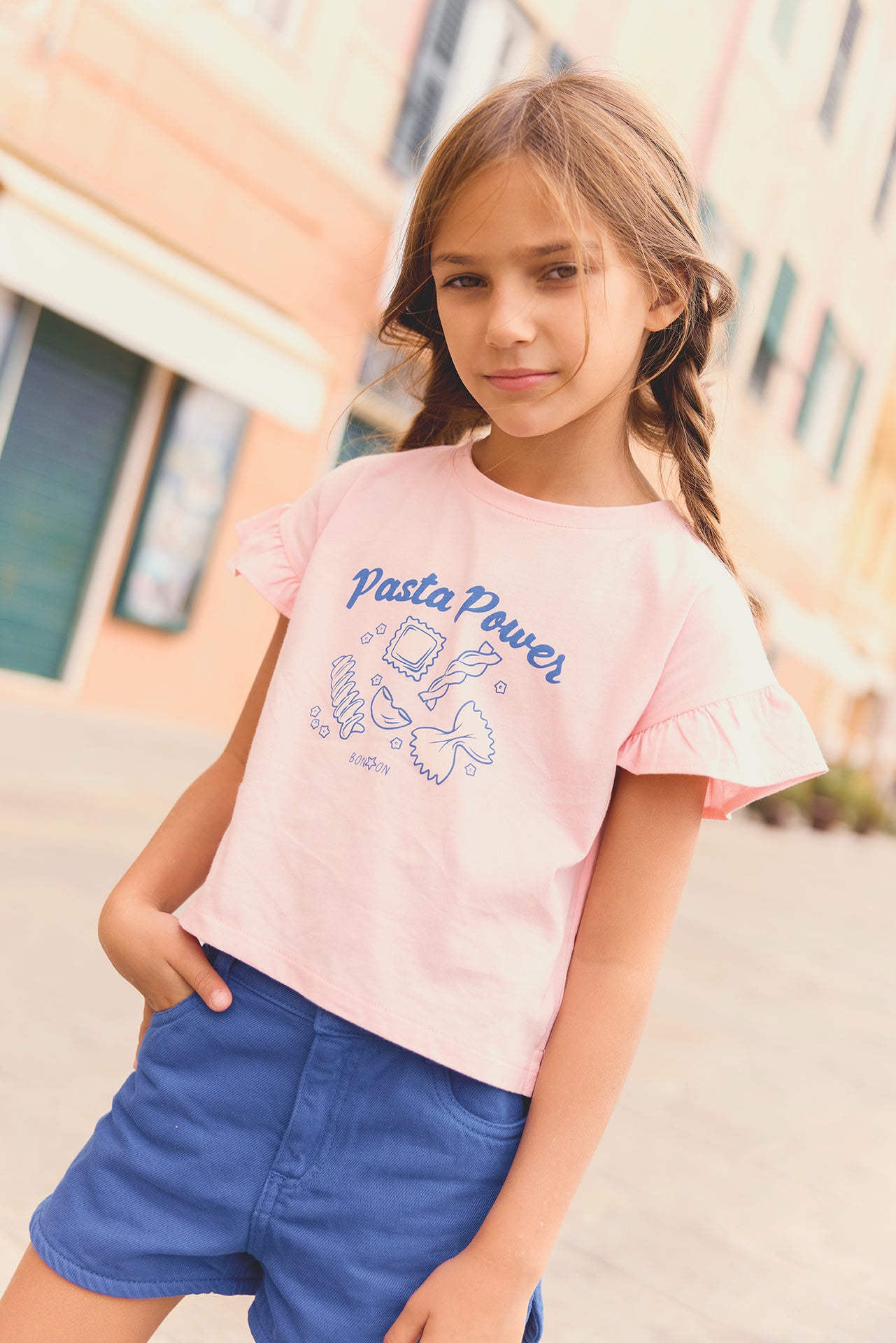 T-shirt - Lolita rose gelato illustration "Pasta"