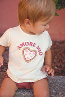 T-shirt - Tuba Amore Mio Écru Bonton