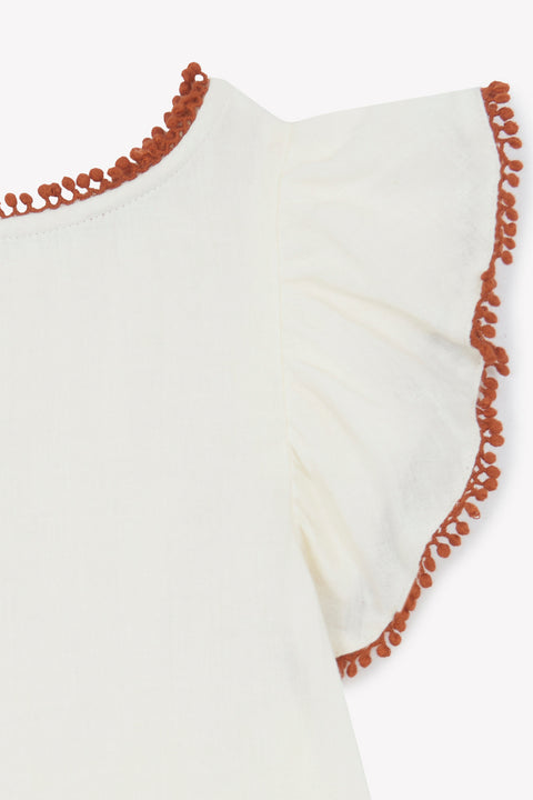 T-shirt - Lolita ecru bonton - Image principale