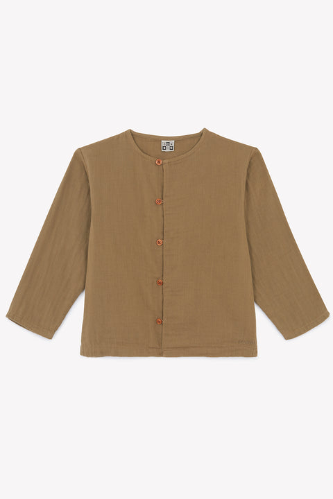 Chemise - Linde kaki kayak en gaze de coton - Image principale