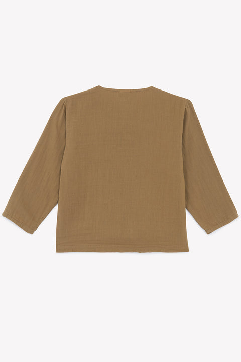 Chemise - Linde kaki kayak en gaze de coton - Image principale