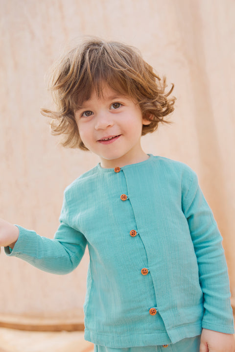 Chemise - Linde  blue fish - Image principale