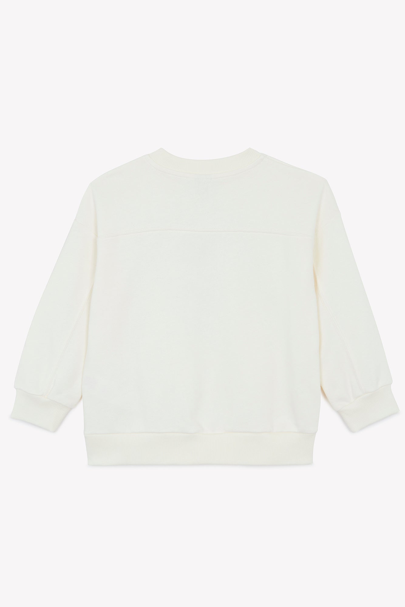 Sweat - Lame ecru bonton illustration pizza del croco