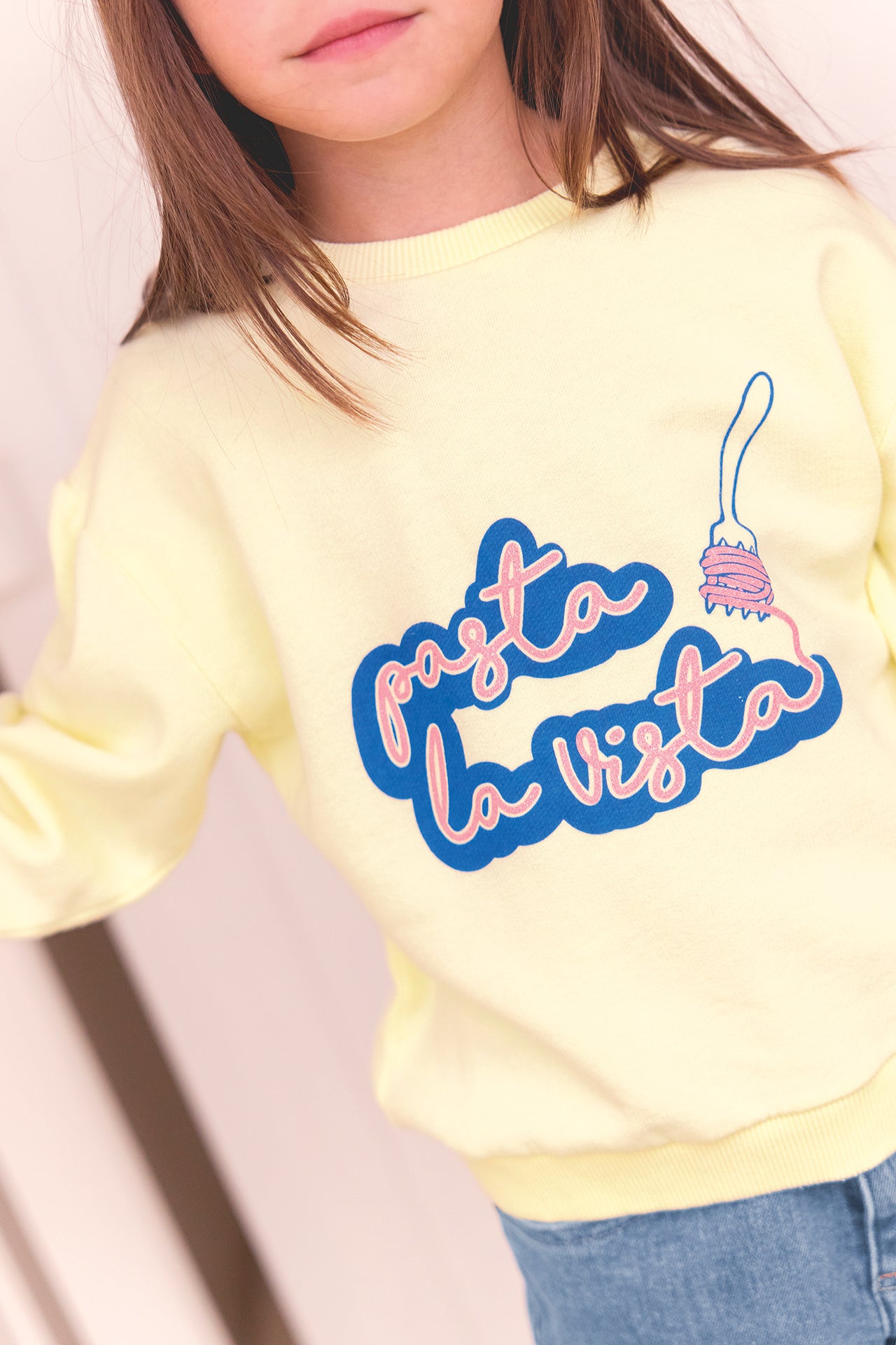 Sweatshirt - Lys Limoncello Illustration "Pasta"