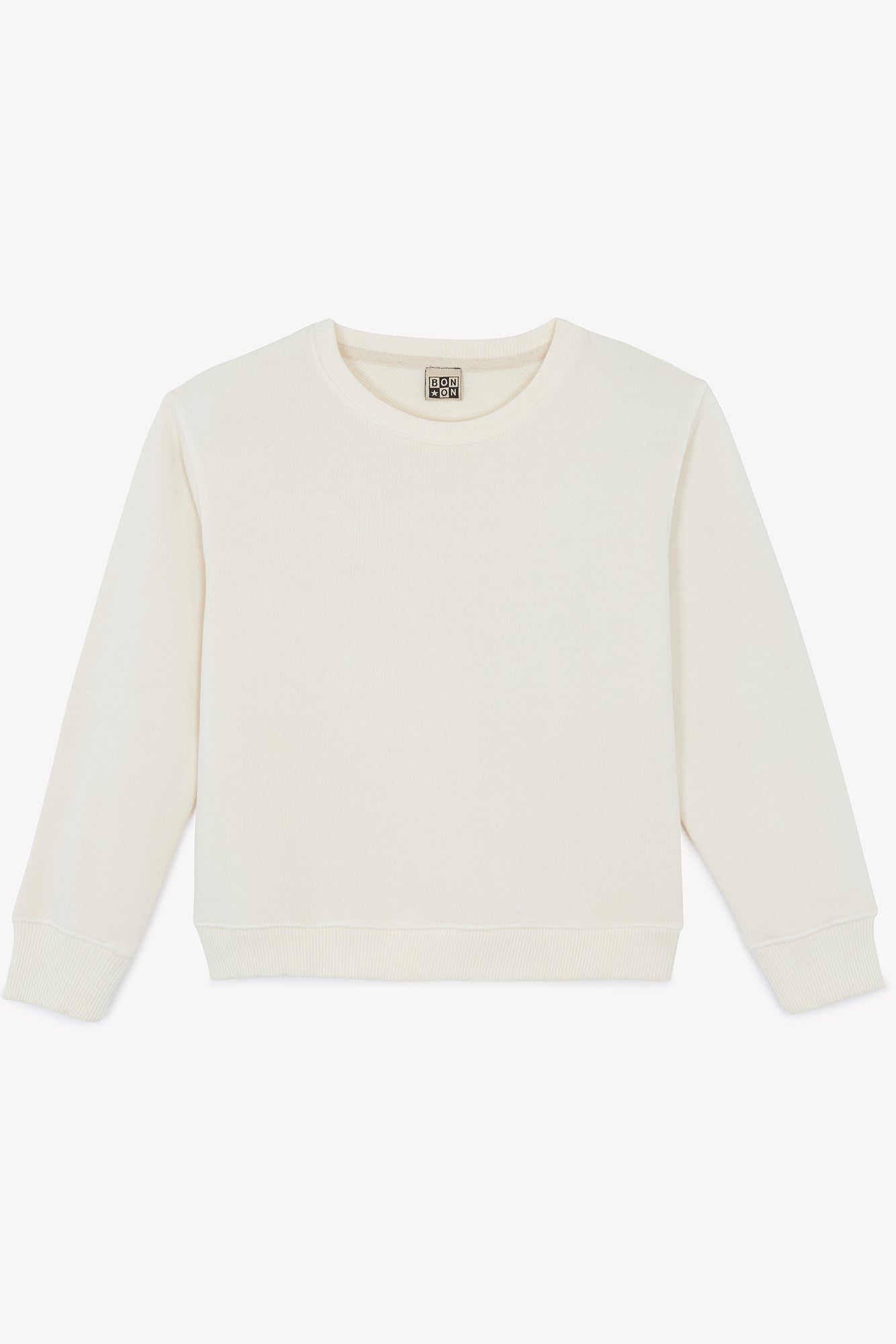 Sweat - Smile écru bonton surteint