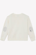 Sweat - Smile écru bonton surteint