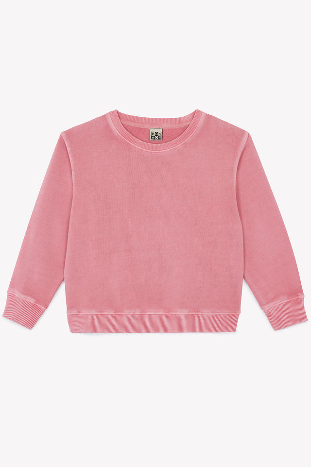 Sweatshirt - Smile Pink lovely overdyed - Image principale