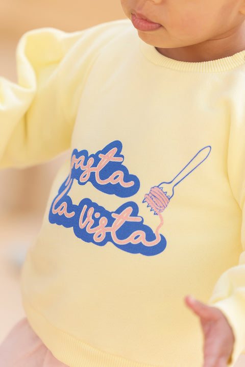 Sweatshirt - Limoncello lily Illustration “Pasta” - Image principale