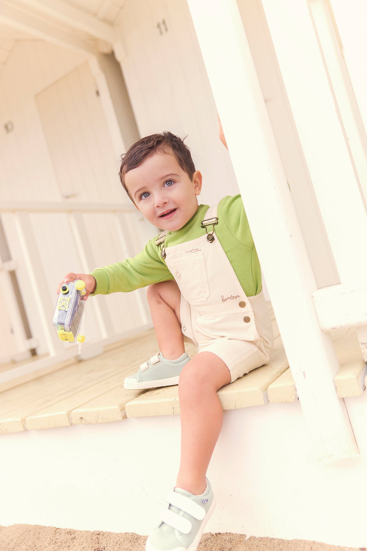 Dungaree - short ecru lazlo